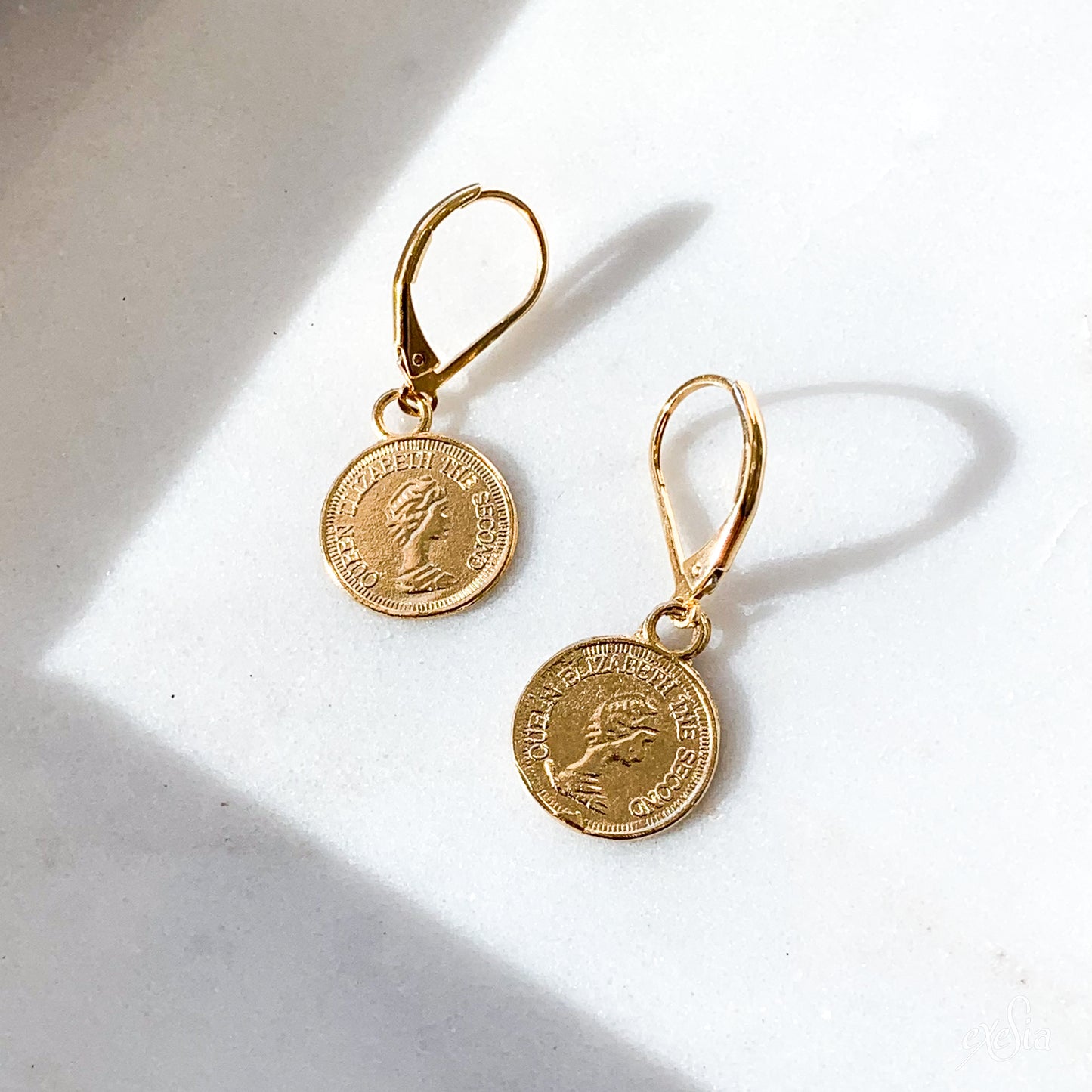 Gold Coin Earrings