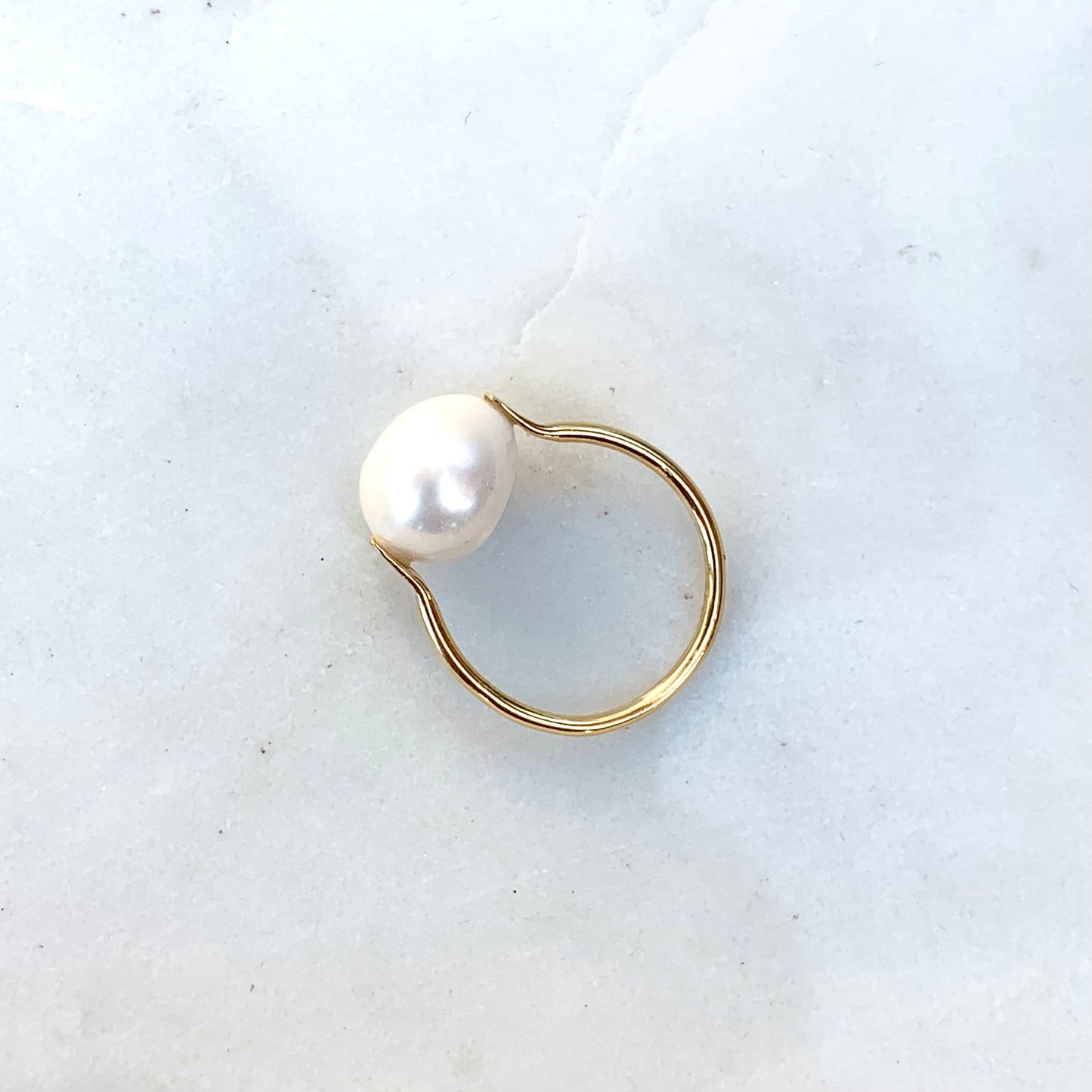 Freshwater Pearl Solitaire Ring