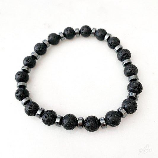 Lavalite Gemstone Bracelet