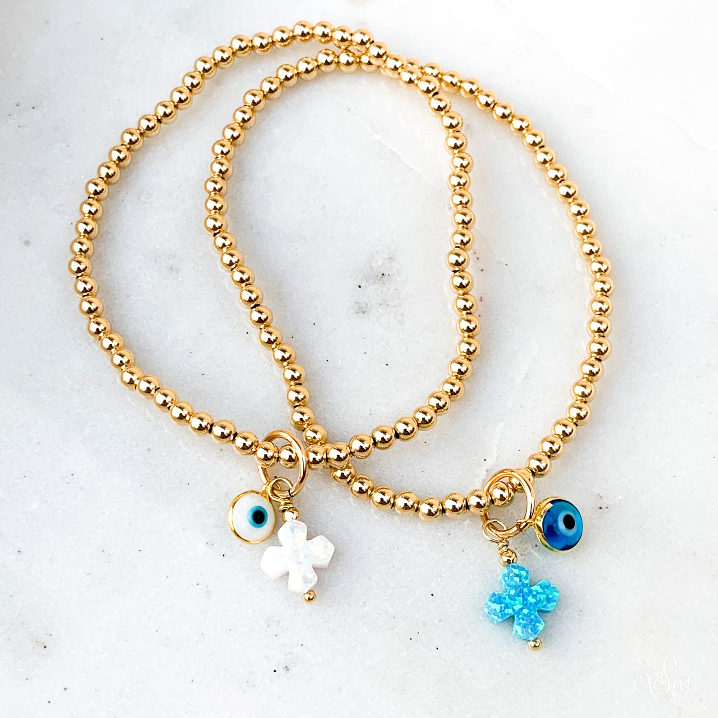 Limnos Opalite Cross Mati Bracelet