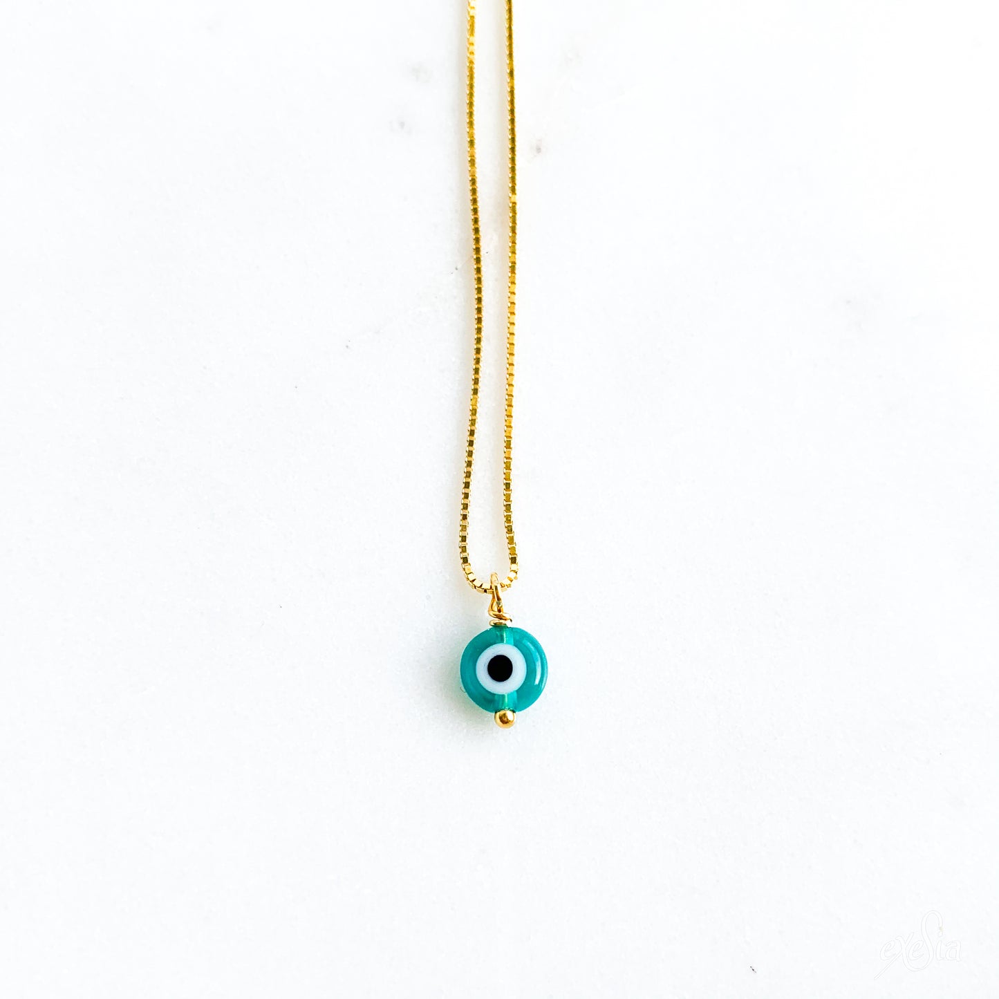 Mini Emerald Eye Necklace