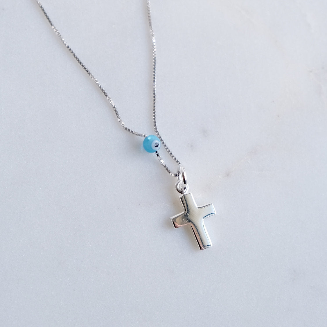 Myrina Cross Mati Necklace