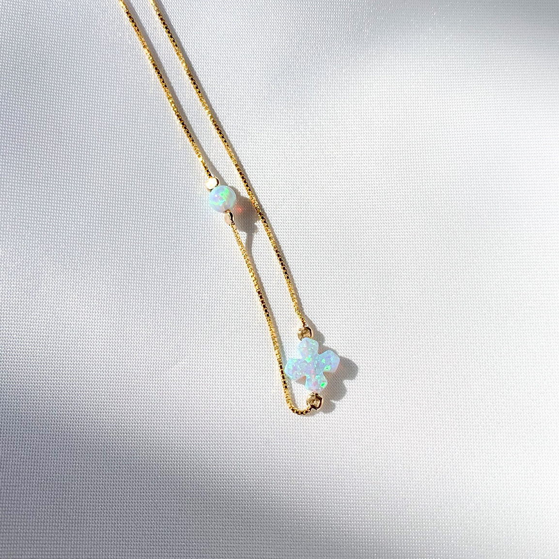 Limnos Opalite Cross-Bead Choker