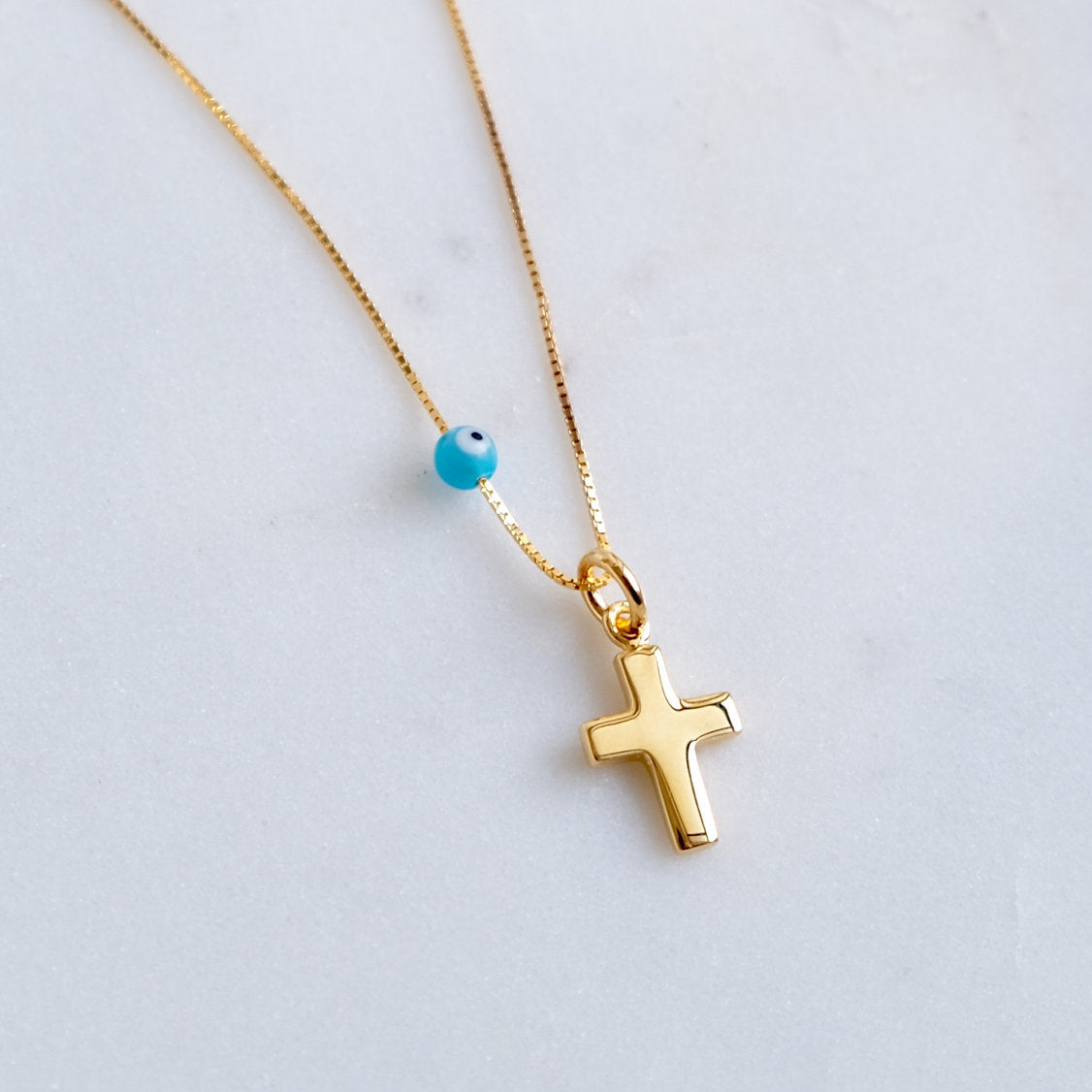 Myrina Cross Mati Necklace