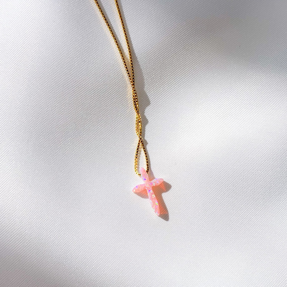 Milos Opalite Cross Necklace