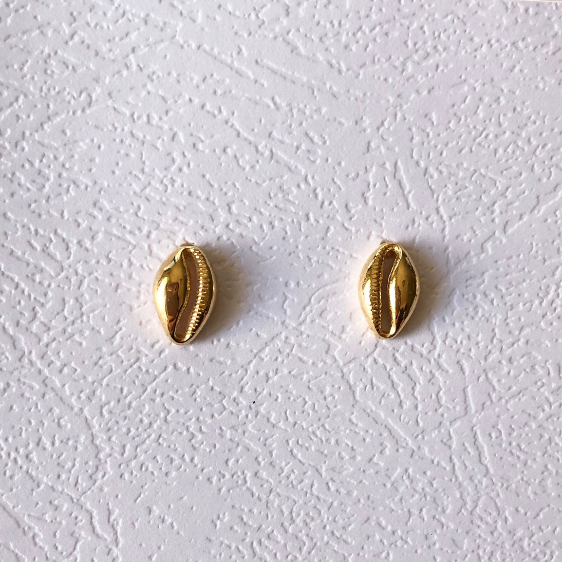 Mini Cowrie Shell Studs