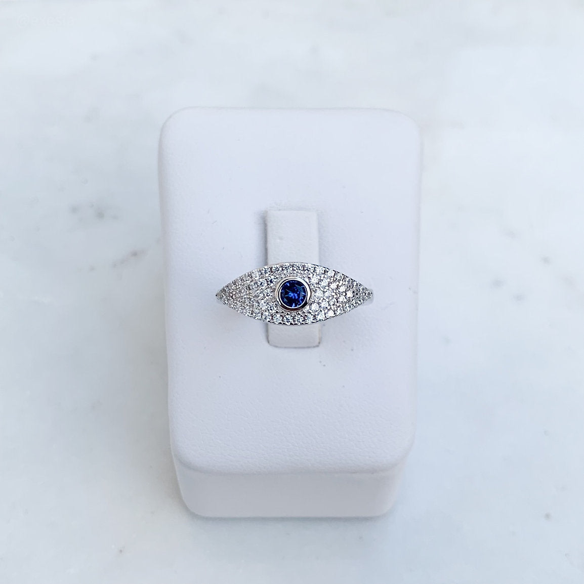 CZ Almond Eye Ring