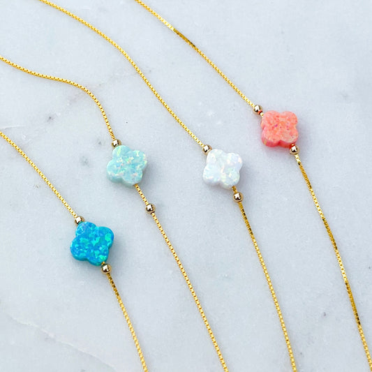 Clover Opalite Choker Necklace