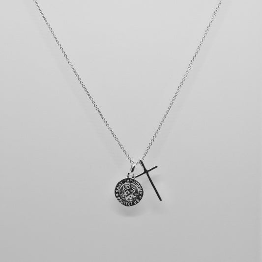 St Christoper Cross Necklace