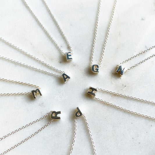Mini Initial Choker Necklaces