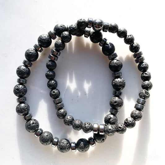 Lavalite Gemstone Bracelet