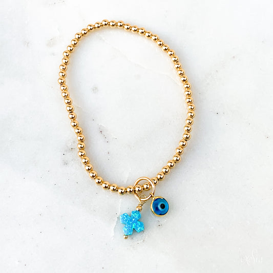 Limnos Opalite Cross Mati Bracelet