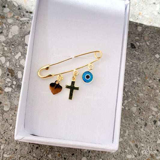 Yellow Gold Baby Pins