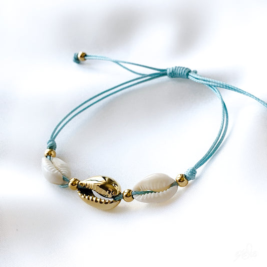 Triple Cowrie Bracelet