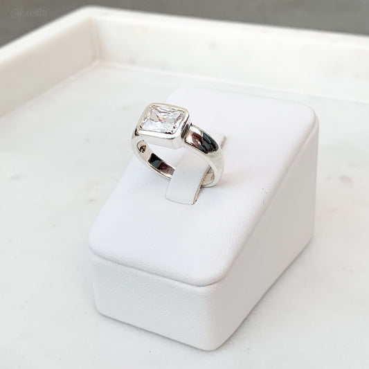 Rectangle CZ Ring