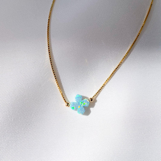 Limnos Opalite Cross Choker Necklace