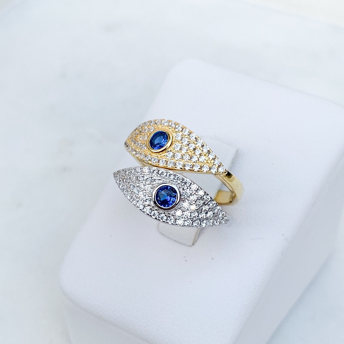CZ Almond Eye Ring – Exesia