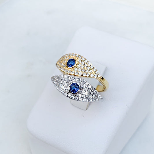 CZ Almond Eye Ring