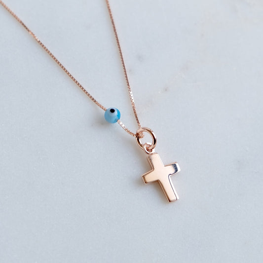 Myrina Cross Mati Necklace