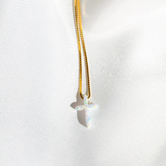 Milos Opalite Cross Necklace