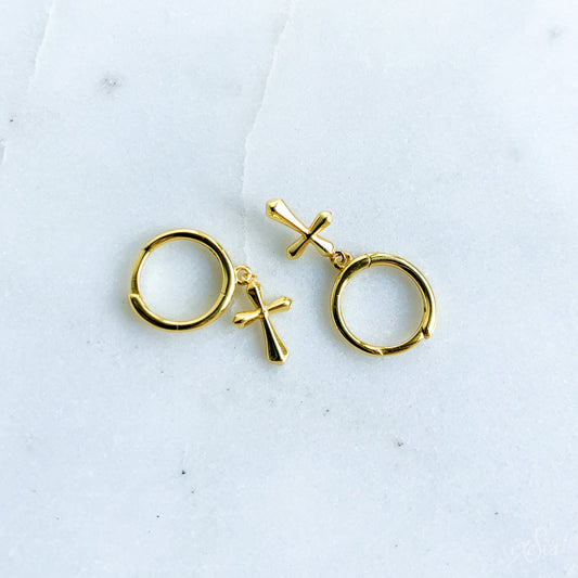 Mini Cross Hoops